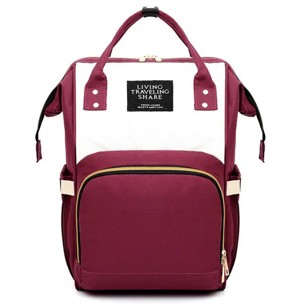Оксфордский рюкзак, Большая вместительная сумка для мам, квадратный рюкзак для путешествий, тканевый водонепроницаемый рюкзак, модный студенческий Рюкзак Mochila - Цвет: Red