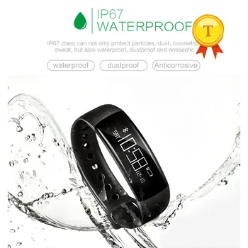 

Hot Sale IP67 Waterproof OLED Display Bluetooth Smart Bracelet fitness tracker Support Heart Rate Monitor Sleep monitor pedomete