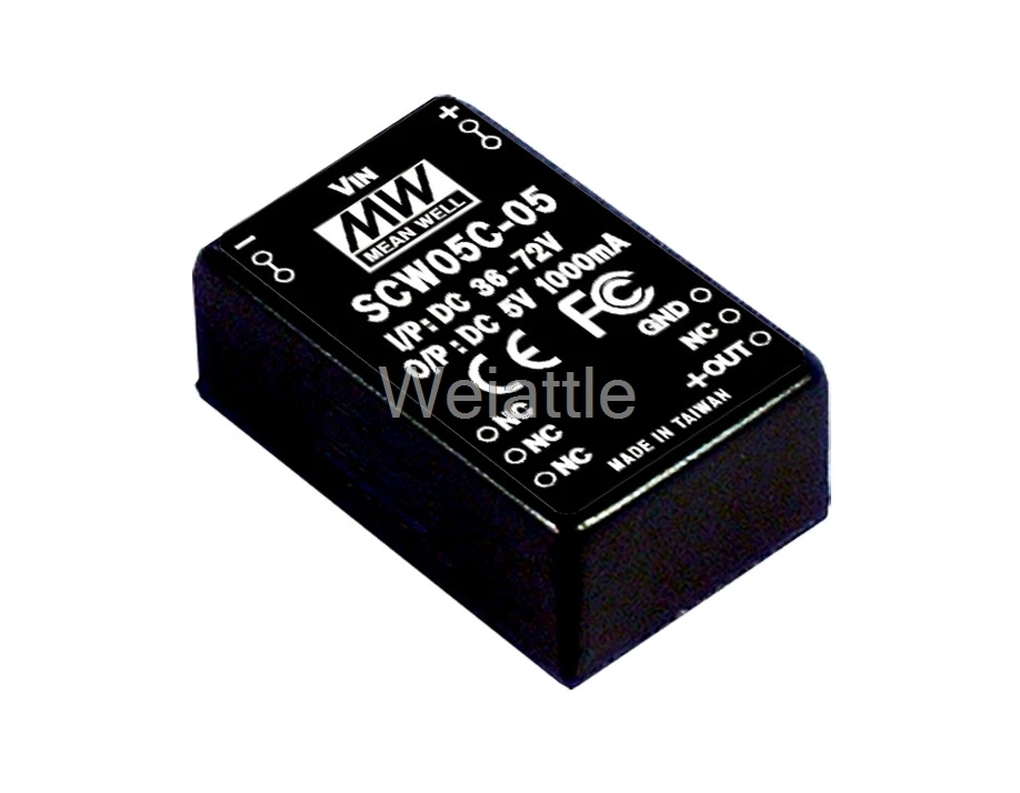 

MEAN WELL original SCW05A-12 12V 470mA meanwell SCW05 12V 5W DC-DC Regulated Single Output Converter