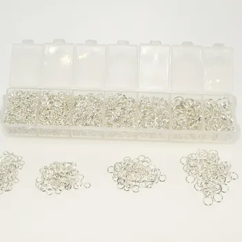 

1 Box Silver Open Jump Rings 3mm-9mm (2500 Pcs Assorted) For DIY PJ042