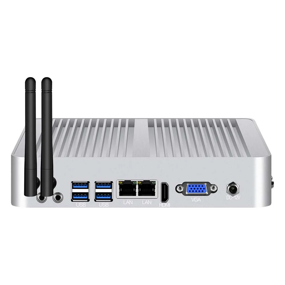 

Dual Gigabit Ethernet LAN Mini Computer Fanless Core i5 4200U i7 5500U Mini PC Celeron 2955U Windows 10 HDMI RGB USB PC