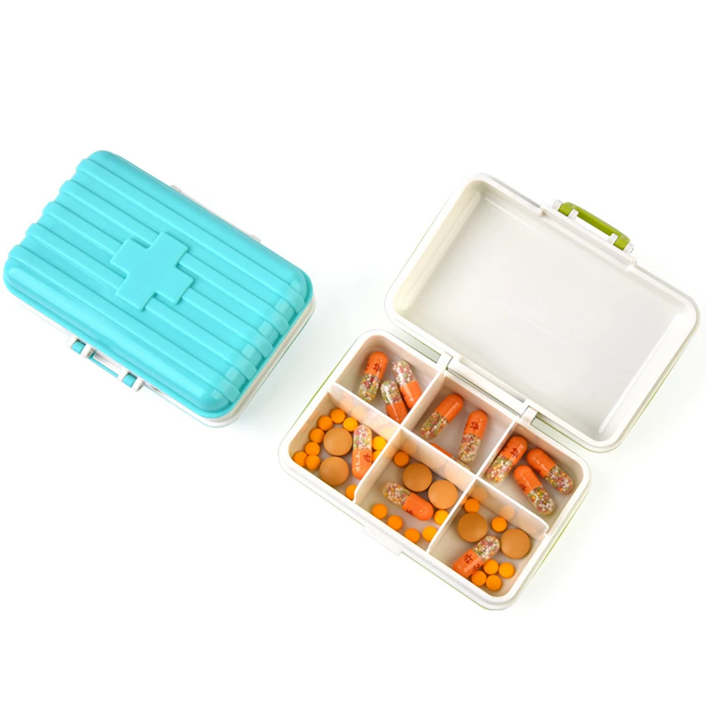 Portable Travel Pill Box Mini Plastic Medicine Pill Cases Easy Taken Home Pill Case Box Storage