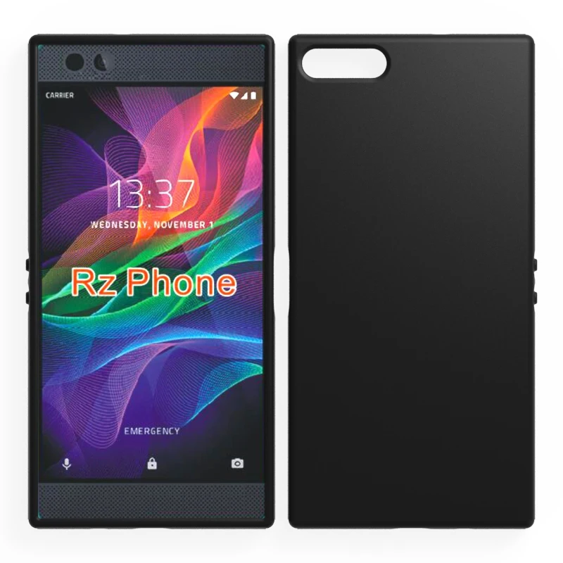 CASEISHERE For Razer Phone Case Soft Silicone TPU Matte Cover For Razer