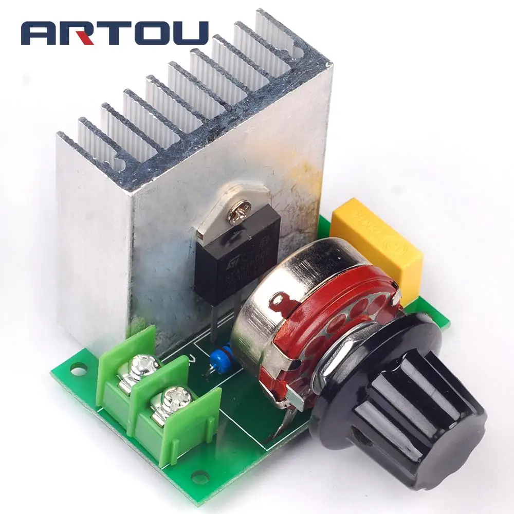 

3800W AC 220V SCR Voltage Regulator Dimming Dimmers Speed Controller Thermostat