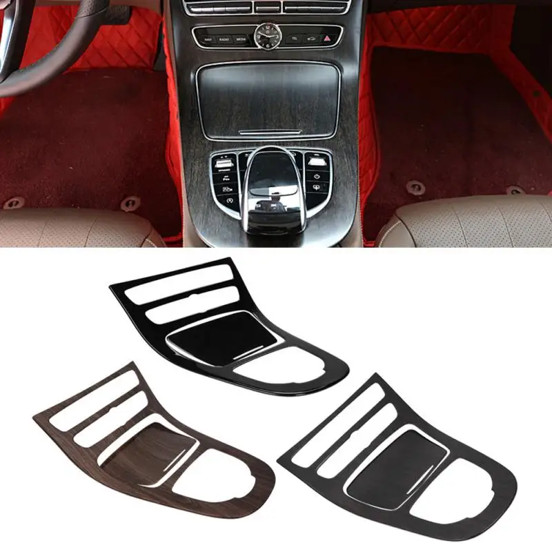 

1Pair Console Gear Panel Frame Console Gear Shift Panel Cover Trim for Mercedes Benz E-Class W213 2016 2017 2018 New Arrive