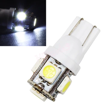 

10PCS T10 5050 5 SMD LED Car Tail Light /Turn Signal Lights/Clearance Lights car styling White Auto Lights