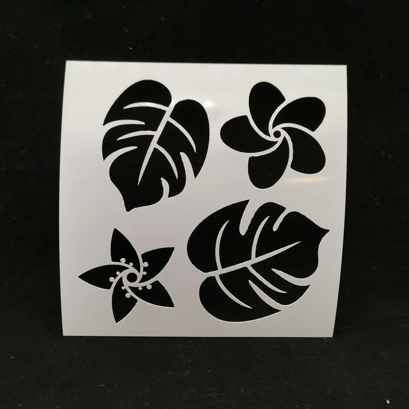 

13*13 Leaves pvc Layering Stencils for Diy scrapbook coloring,painting stencil,home decor diy etc. Product image