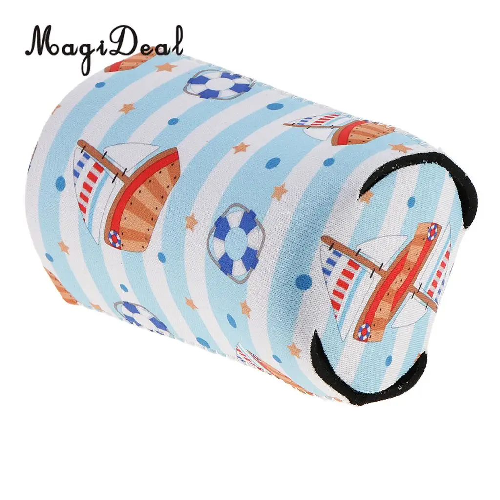 Cute Animal Puppy Zebra Prints Neoprene Beer Can Cooler Sleeve Insulated Reusable Coffee Cup Sleeve
