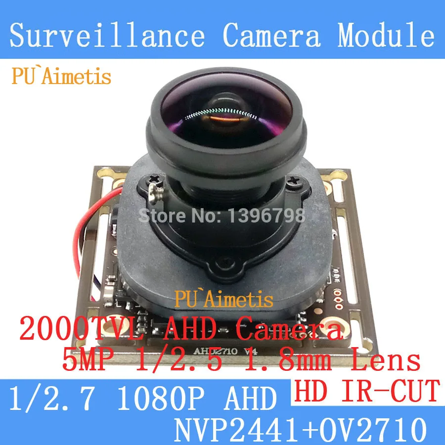 Pu'aimetis 4in1 2mp 1920*1080 AHD CCTV 1080 P ночное видение Камера модуль 2000tvl 3mp 3.6 мм объектив 92 градусов AHD наблюдения Камера