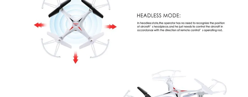8 2015 New Arrival Syma X13 RC Mini Drone Helicopter 2.4G 4CH 6-Axis Quadcopter With 3D Flips Remote Control Toy