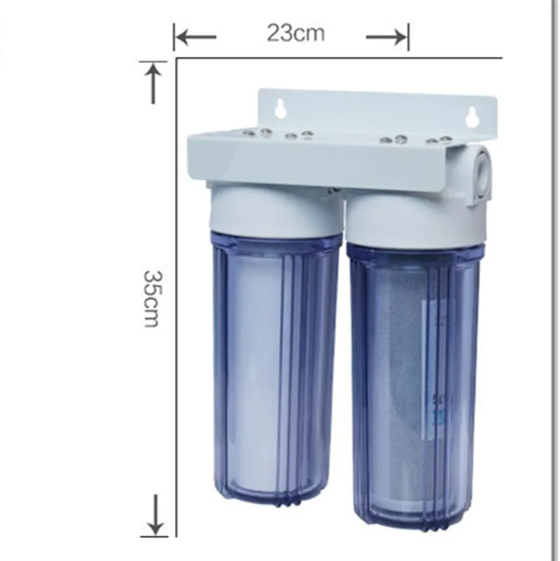 2 уровня прямой очиститель питьевой воды, предварительно фильтр для воды, гранулированный активированный уголь, хлопок PPF