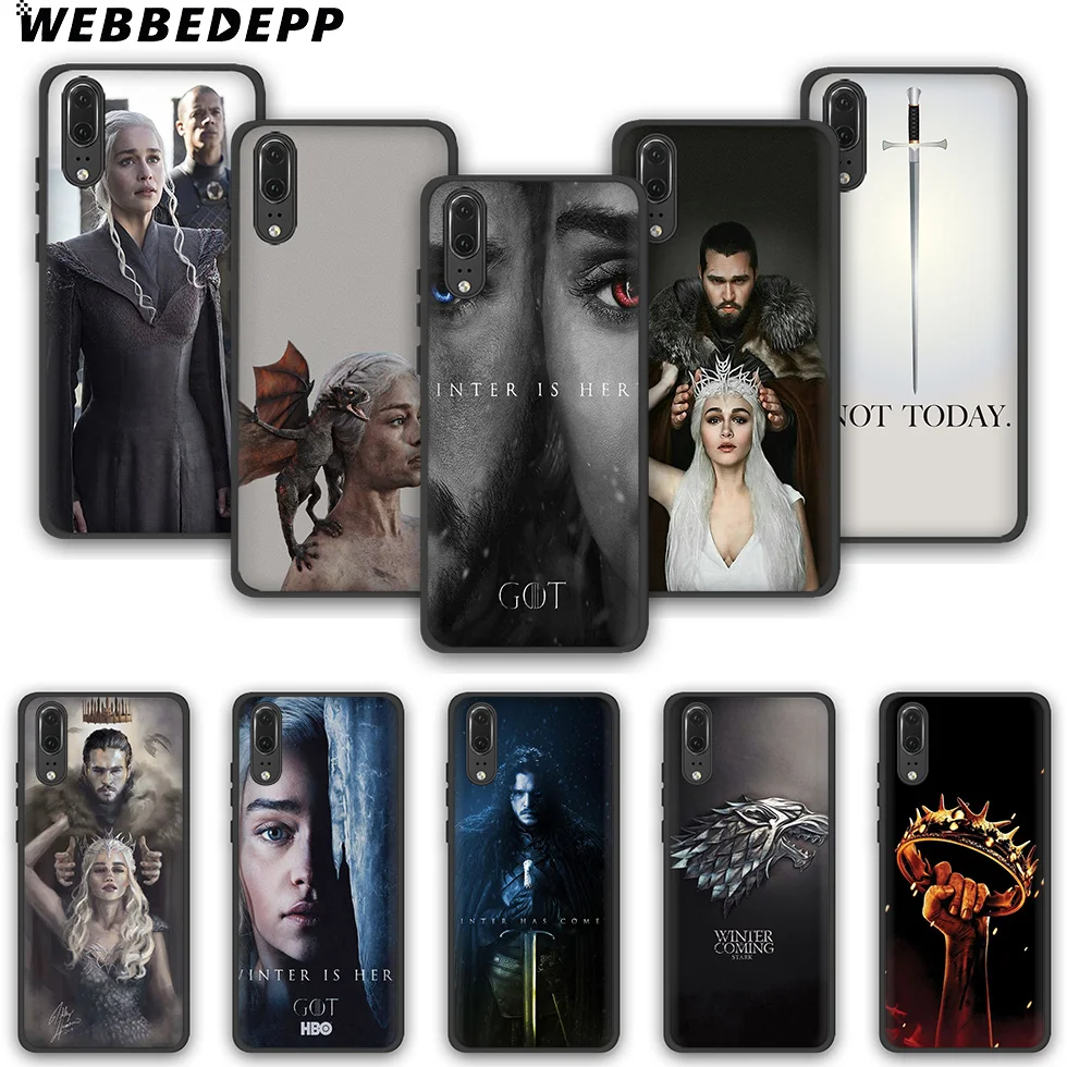 

WEBBEDEPP Game of Thrones Jon Snow TPU phone case for Huawei P10 P20 P30 Lite Pro Y6 Y7 prime 2018 Y9 2019