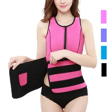 Молния пот жилет для бега тела Горячие формы силовой одежды неопрена резины 3 слоя ткани живота моделирующее белье Пояс корсет