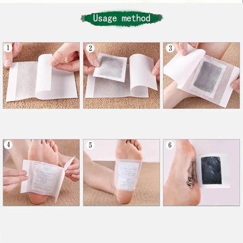 Пластыри для ног 5/10/15/20 Detox из полыни подушечки токсинов тела очищение травяной