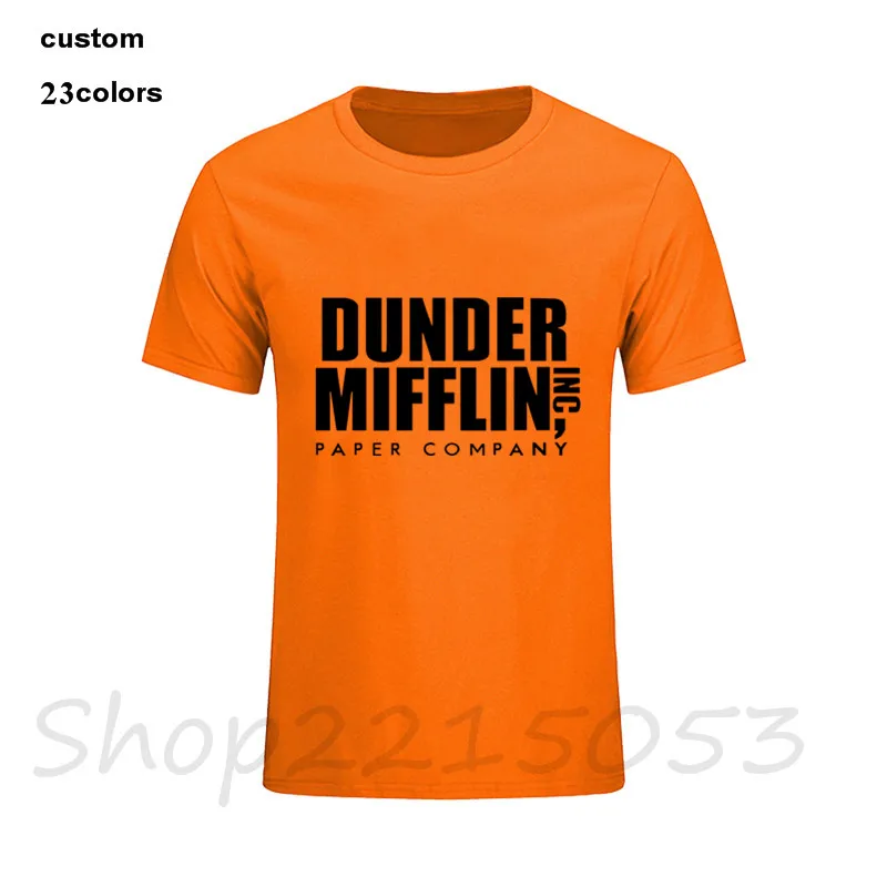 2018 модная мужская футболка для офиса с принтом даундер Миффлин harajuku camisetas военные