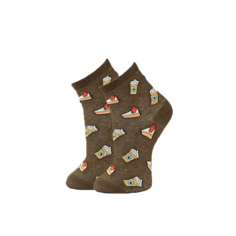 [COSPLACOOL] Смешные носки Харадзюку суши/ананас/гамбургер/Чили креативные носки женские Мультяшные счастливые милые носки Calcetines Mujer - Цвет: 20