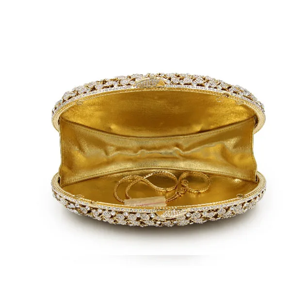 XIYUAN бренд Сверкающее золото для женщин Кристалл Клатч вечерние сумки свадебный с кристаллами клатч кошелек Свадебная вечеринка Minaudiere сумочка