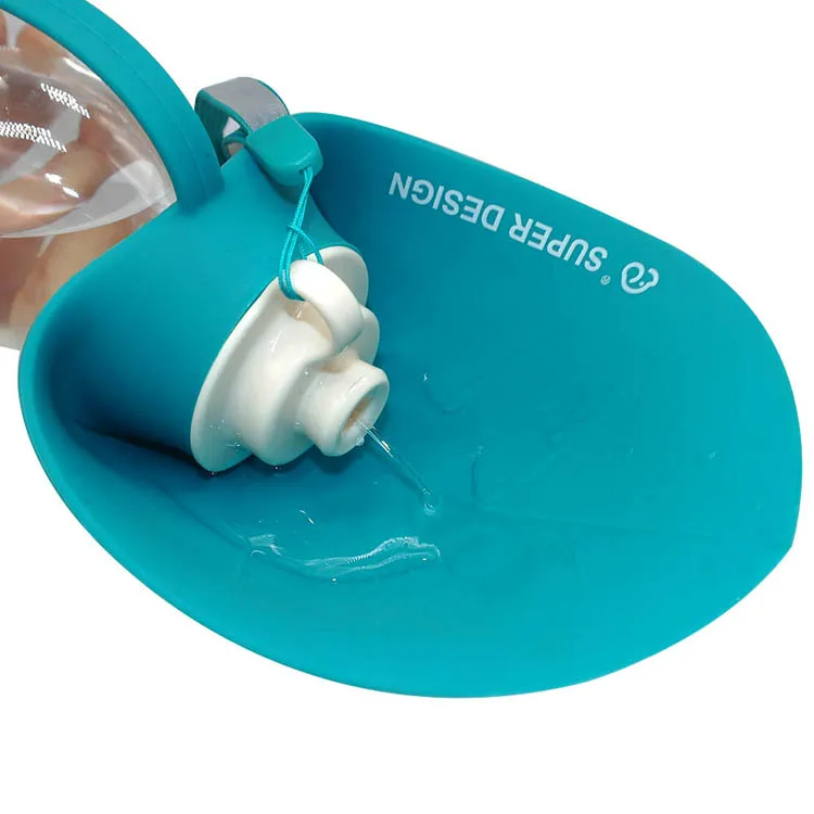 Sudui 650Ml Sport Portable Pet Dog Water Bottle Expandable Silicone Travel Dispenser Pet Cat Dog Bowl Feeder Tray For Drinking  (5)