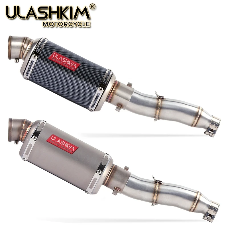 Llena de la motocicleta sistema de Escape silenciador de Escape antideslizante para YAMAHA XG250 XT250 modificado póngase en contacto con medio tubo adaptador de conexión