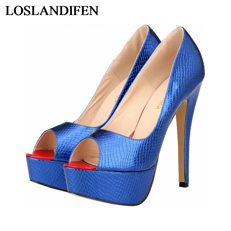 

Comfort Peep Toe Platform Pumps Solid Soft Leather Sexy Women Pumps 3 Colors Thin High Heel Women Nude Shoes NLK-A0070