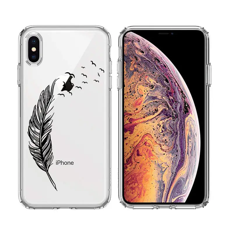 Arvin Case FOR  Iphone XR Soft Clear Protective TPU Back Cover FOR 5 5S 6s Plus X XS Max Painting Silicon Cover FOR Iphone 7 8 (15)