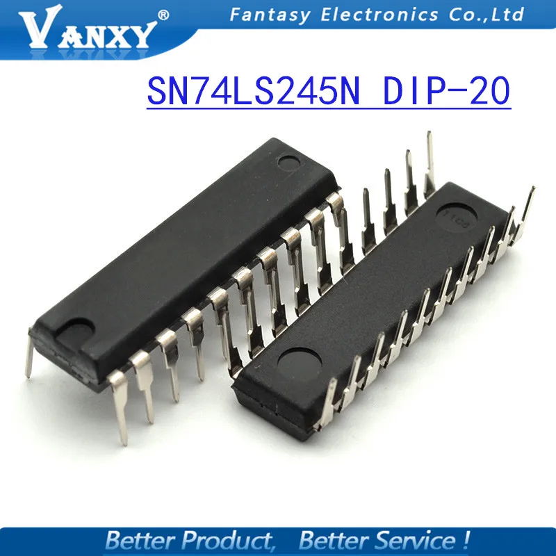 10 шт. SN74LS245N DIP20 SN74LS245 DIP 74LS245N 20 74LS245 HD74LS245P новая и оригинальная интегральная схема|ic