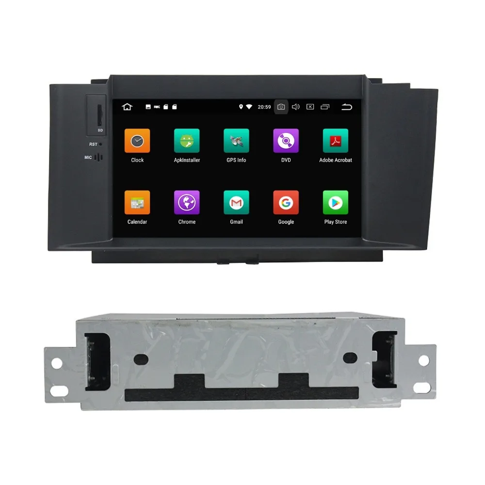 Top 4GB+32GB Octa Core 7" Android 8.0 Car Audio DVD GPS Navigation for Citroen C4 2012 2013 2014 Car Radio WIFI Bluetooth USB DVR 4