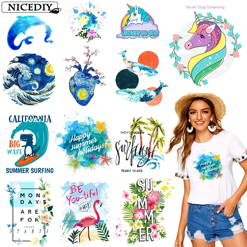Nicediy DIY приклеенные железные частички для одежды теплопередачи виниловые