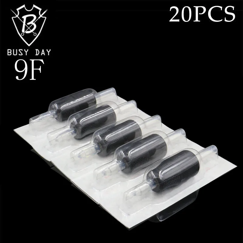 Buy 20PCS 9F 25MM Disposable Tattoo Grips Tubes Black