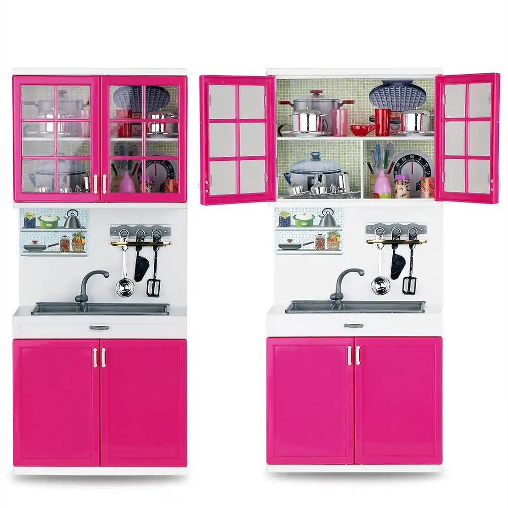 Doolnng Kids Large Kitchen Playset Girls Boys Pretend Cooking Toy