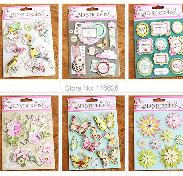 Buy 12sheets/lot mix 12 design scrapbooking three