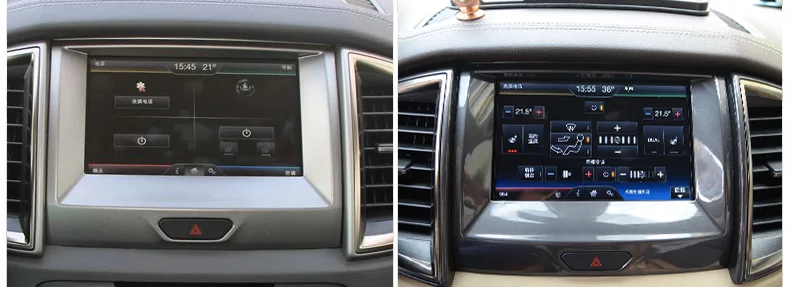 Lsrtw2017 стекло приборной панели автомобиля gps навигационный экран против царапин закаленная пленка для ford everest