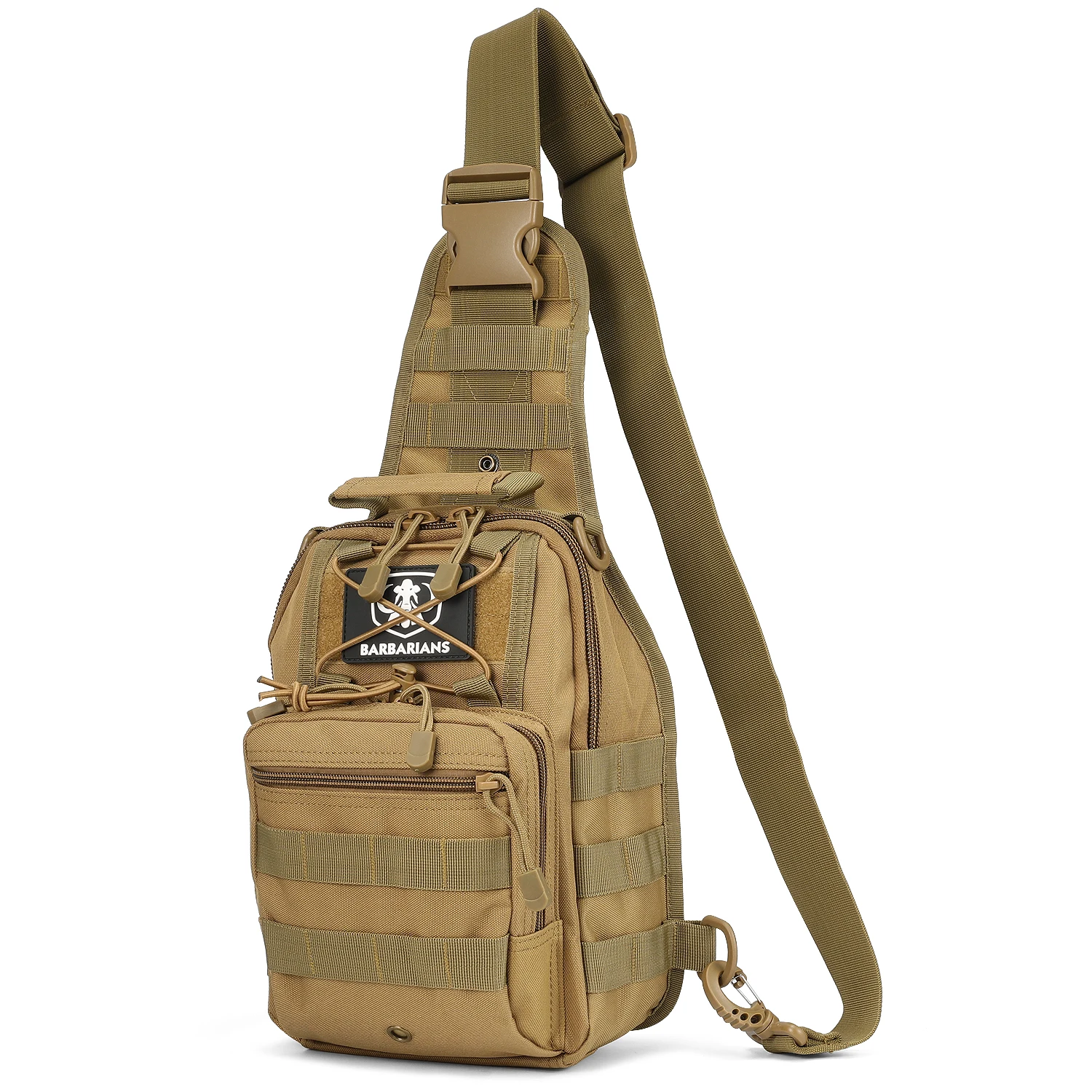 

Barbarians Tactical Sling Bag Military Shoulder Bags Satchel Molle Range Daypack Backpack for Outdoor Camping Hiking Sports