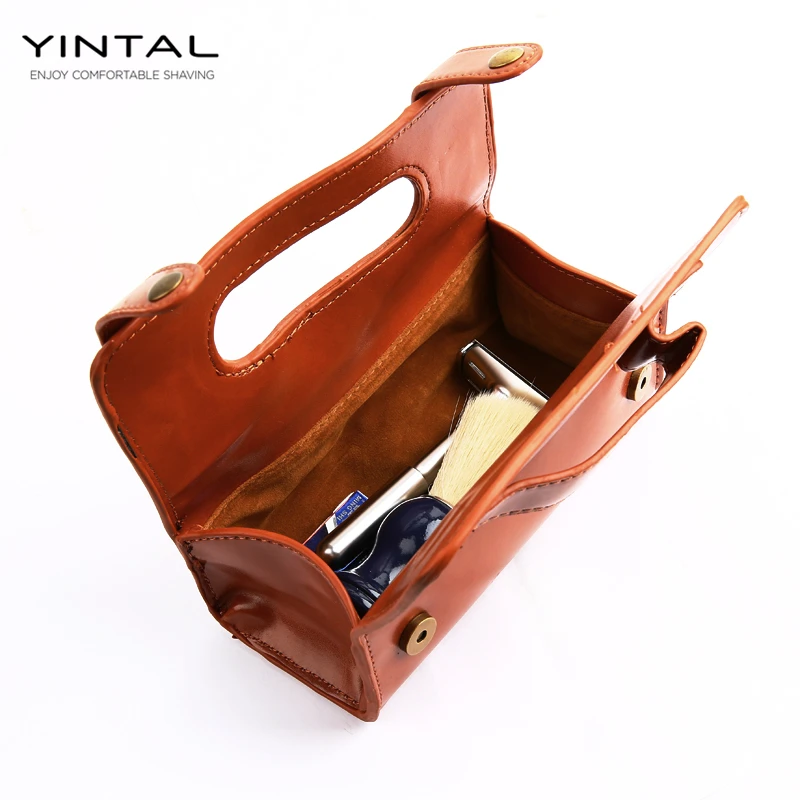 Yintal دليل الحلاقة الحلاقة فرشاة الحلاقة المحمولة السفر حقيبة جلد ل سلامة مزدوجة حافة شفرات مربع (1 مربع فقط) Yintal دليل الحلاقة الحلاقة فرشاة الحلاقة المحمولة السفر حقيبة جلد ل سلامة مزدوجة حافة شفرات مربع (1 مربع فقط)