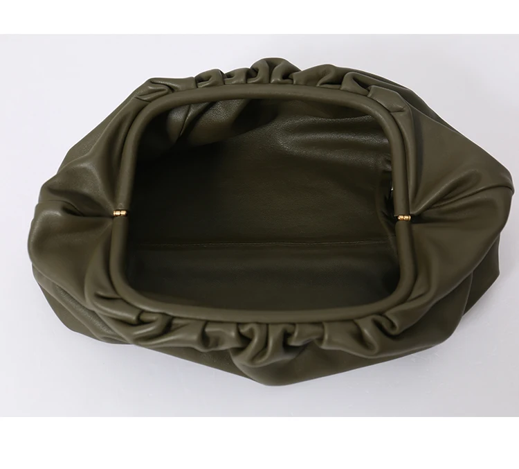  Day clutch Evening party purse bag women large big ruched pillow bag leather pouch handbag 2019 sum - 33054156246