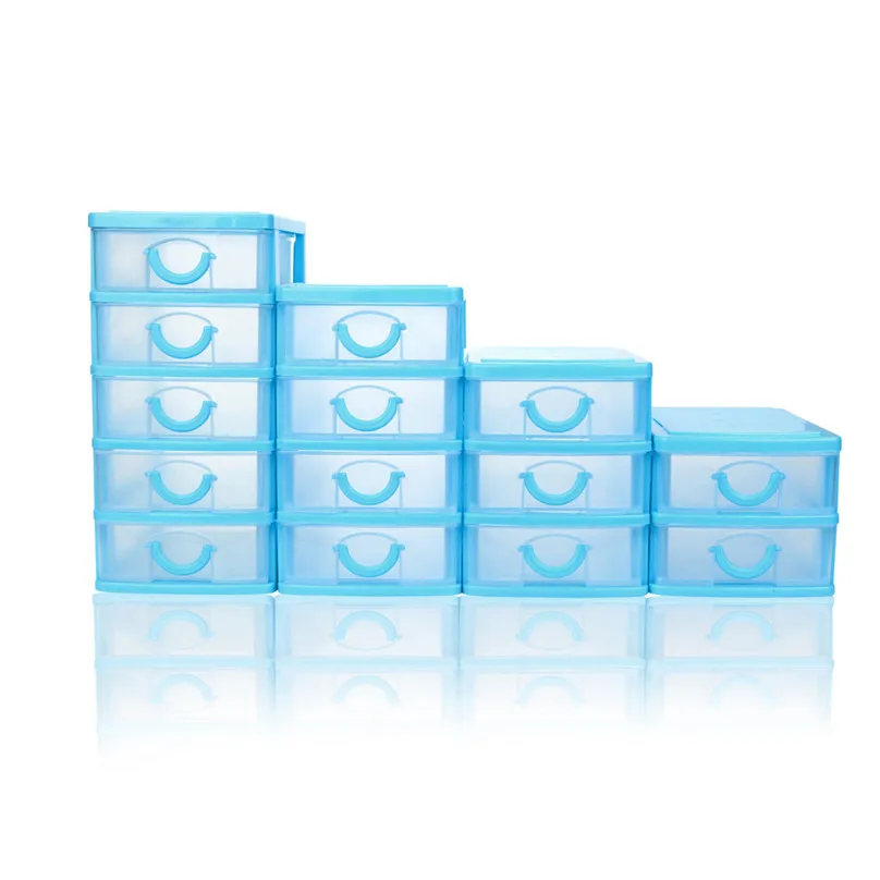 Durable Plastic Mini Desktop Drawer Sundries Case Small Objects Organization Box for Beads Pills Rings Jewelry Key #3d11 (51)