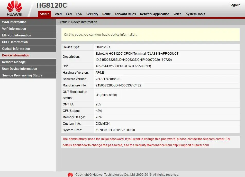 Onu gpon ont hua wei FTTH fiberhome onu модем Secondhand hg8120c 1FE + 2 LANS ONT с английской