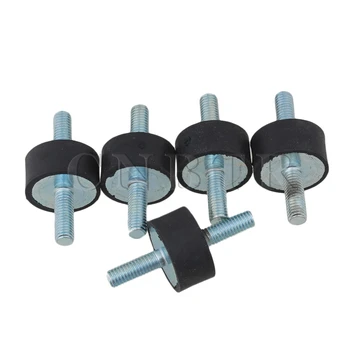 

CNBTR 30x15mm Black+Silver Double Ends Screw Silentblock For Air Compressor Pack Of 5