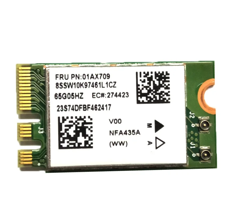SSEA New Atheros QCNFA435 AC NGFF 802.11ac WIFI + Bluetooth 4 1 для lenovo IdeaPad 510 15IKB FRU 01AX709 01AX718|Сетевые карты| |