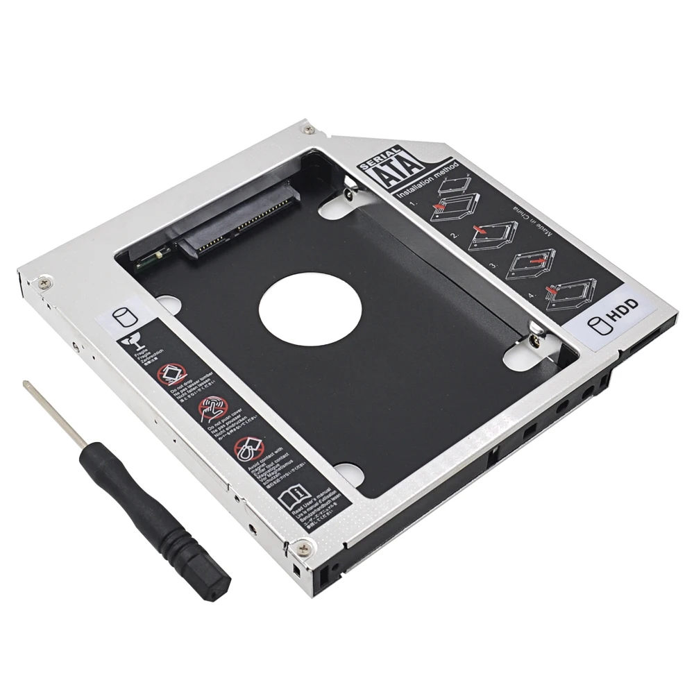 CHIPAL Универсальный 2 й HDD Caddy 12 7 мм SATA 3 0 для 5 &quot2 ТБ SSD чехол корпус жесткого диска с