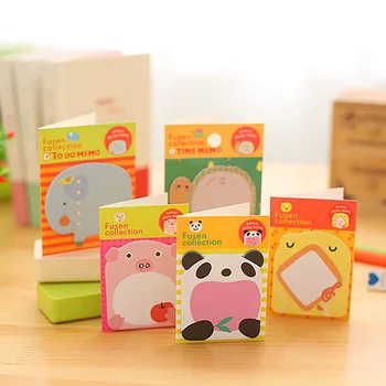 

New Style Kawaii Cute Cartoon Animal Lovely Zoo N Times Sticky Notes Memo Pad School Office Home Stationery papelaria Supplies