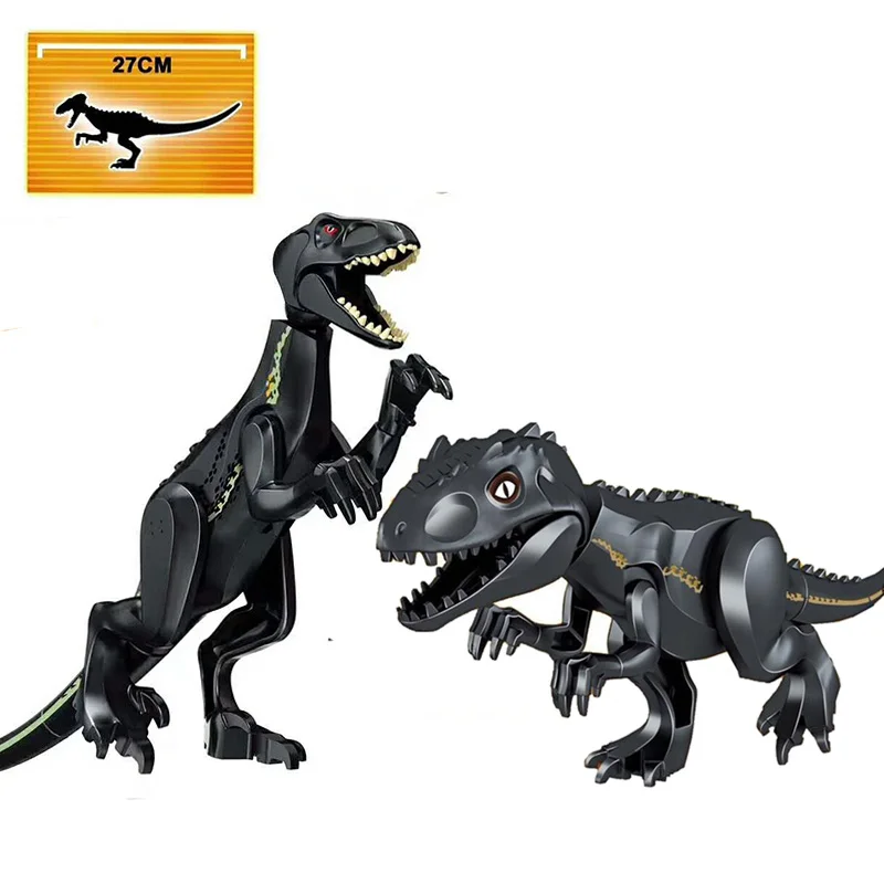 

Jurassic 2 World Tyrannosaurus Indominus Rex Indoraptor Building Blocks Dinosaur Figures Bricks Toys Compatible with