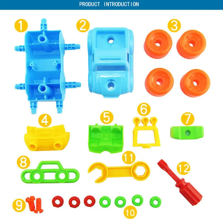 Забавный DIY разборка автомобиля грузовик развивающая игрушка для маленьких девочек и мальчиков подарок детские игрушки