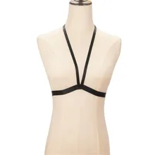 Женский сексуальный бюстгальтер, бандаж, нижнее белье, ремни для тела, черные эластичные топы на бретельках, клетчатые бюстгальтеры, бюстье