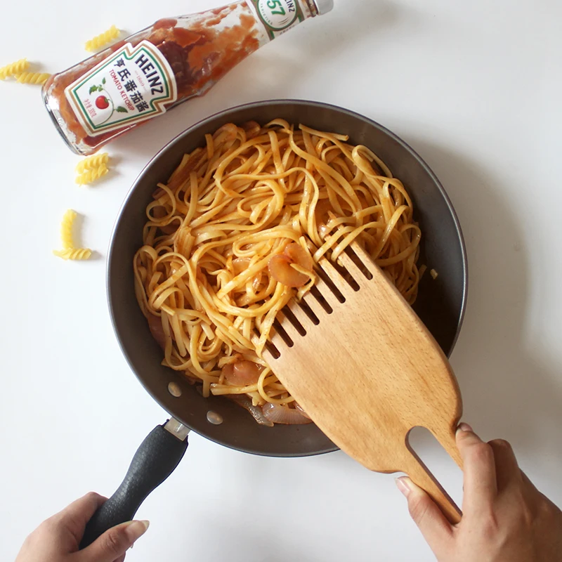 

Beech Wood Big Forks Spaghetti/Salad Cooking Tools Creative Eco Friednly Natural Wood Tableware Kitchen Utensils Turner