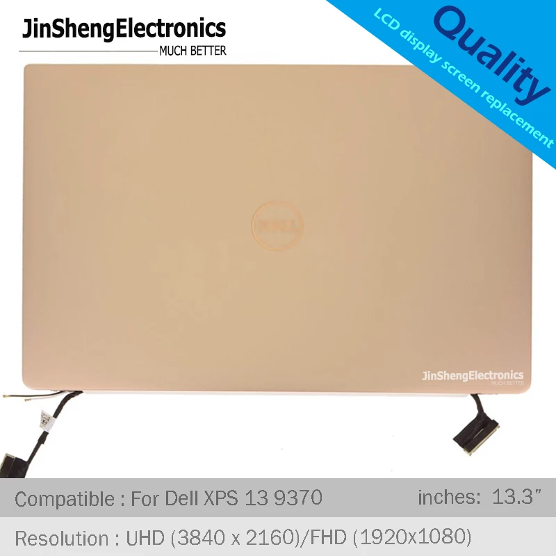 Для Dell XPS 13 9370 3 &quotUHD FHD ЖК дисплей задняя крышка петли зеркальный экран дигитайзер