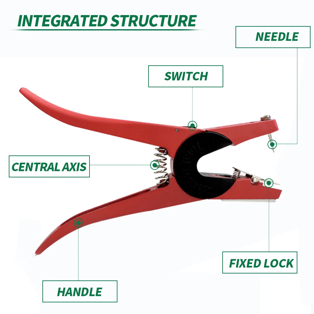 Ушной Таггер автоматический замок плоскогубцы практичная металлическая Ушная бирка для козы Зажим Маркер аппликатор животных средства идентификации