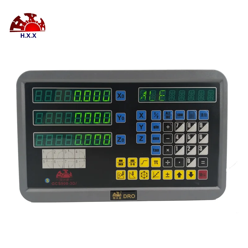 

3 axis Dro GCS900-3D/ Digital Readout and 3 pcs GCS898 50-1000mm Linear Scales/Encoder For Alll Machine