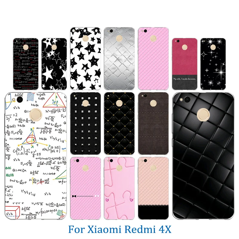 Мягкий тонкий чехол 5 0 дюйма для Xiaomi Redmi 4X с красочным рисунком 4 X задняя крышка