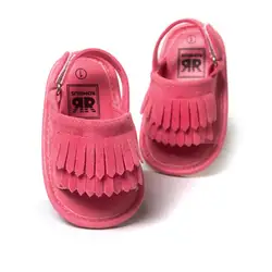 Детские сандалии летний отдых Модная одежда для детей, детская мода сандалии для девочек детей из искусственной кожи с кисточками обувь 7